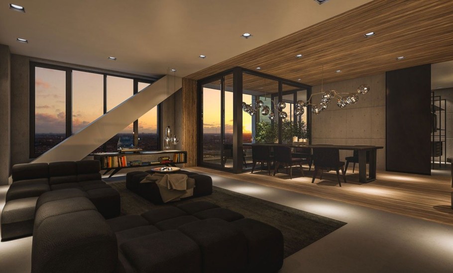 Пентхаус в стиле Минимализм