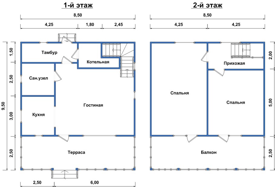 Чертеж каркаса стены каркасного дома