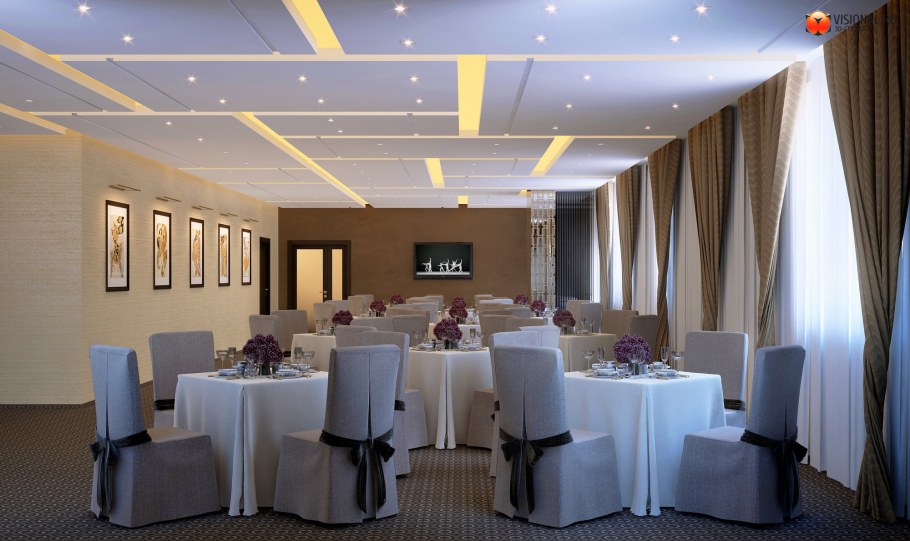 Банкетный зал неоклассический интерьер