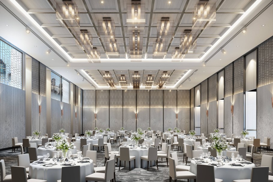 Интерьер банкетного зала в современном стиле