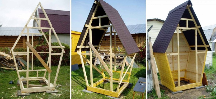 Дачный туалет Теремок каркас