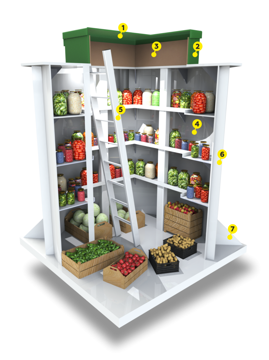 Погреб в виде землянки