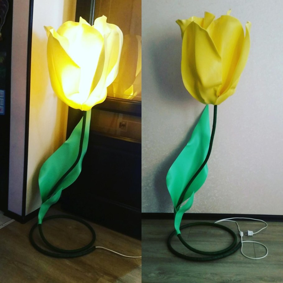 Советский ночник тюльпаны