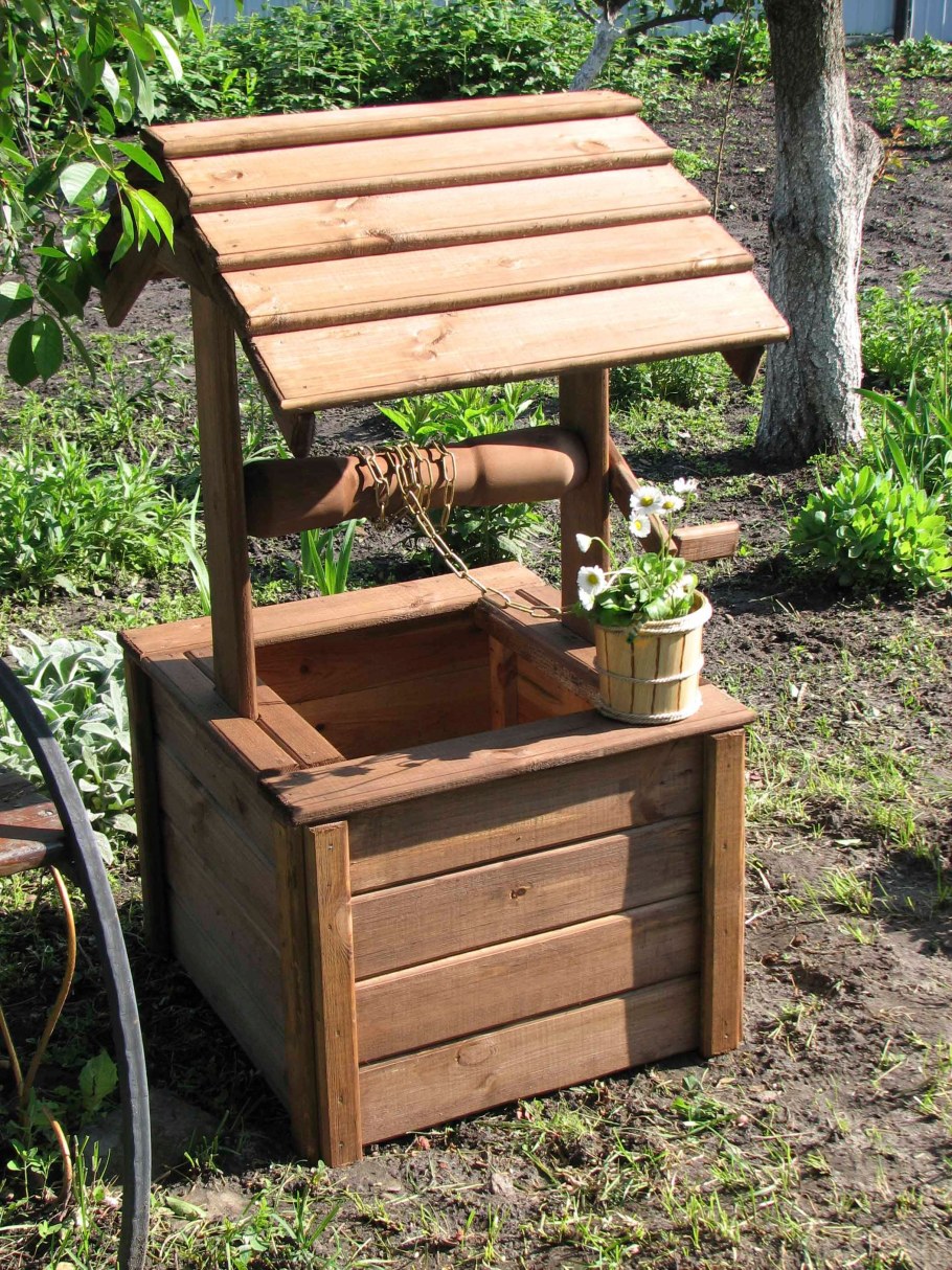 Колодезный домик мельница