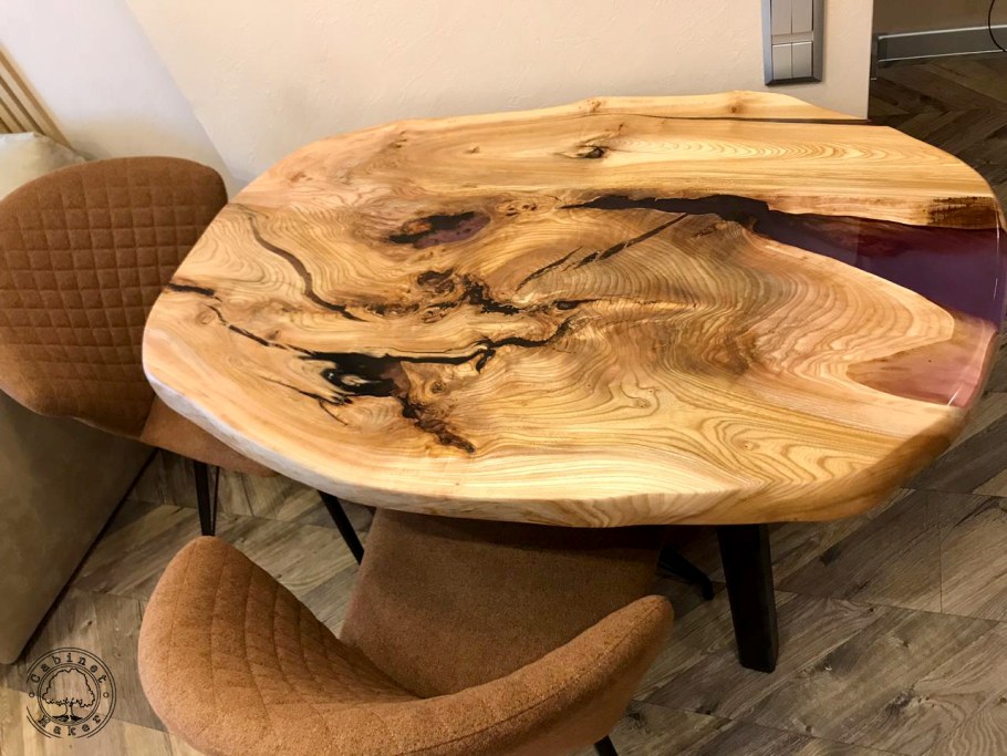 Стол из слэба карагача