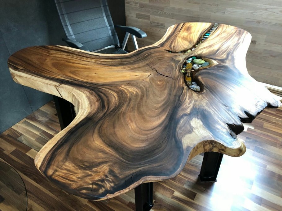 Мебель из слэба дерева