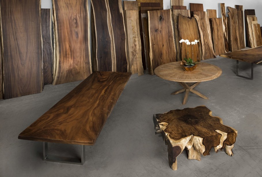 Мебель из слэбов дерева