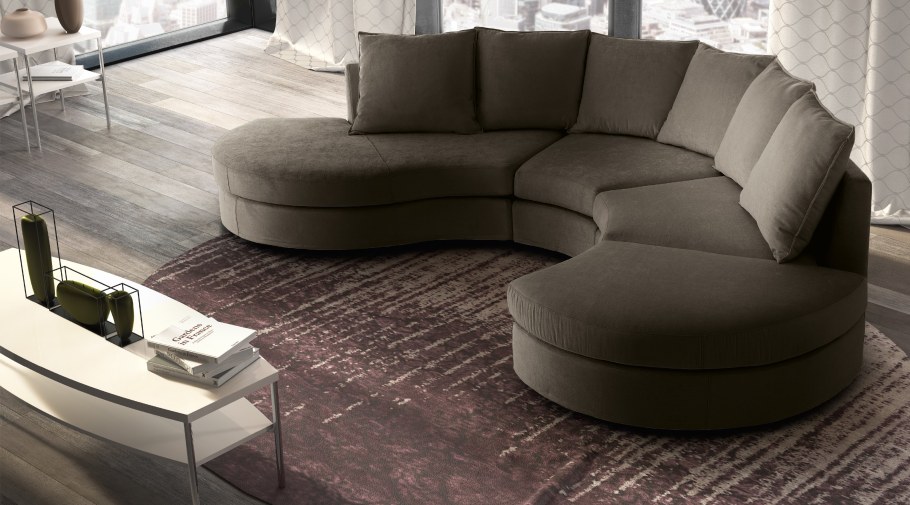 Диван радиусный модульный