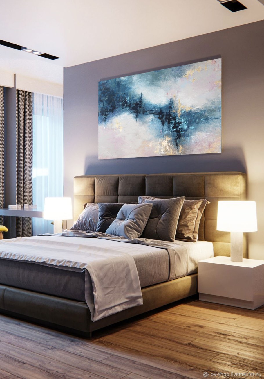 Современные картины в спальню