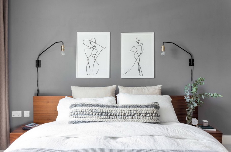 Картины в скандинавском стиле в спальню