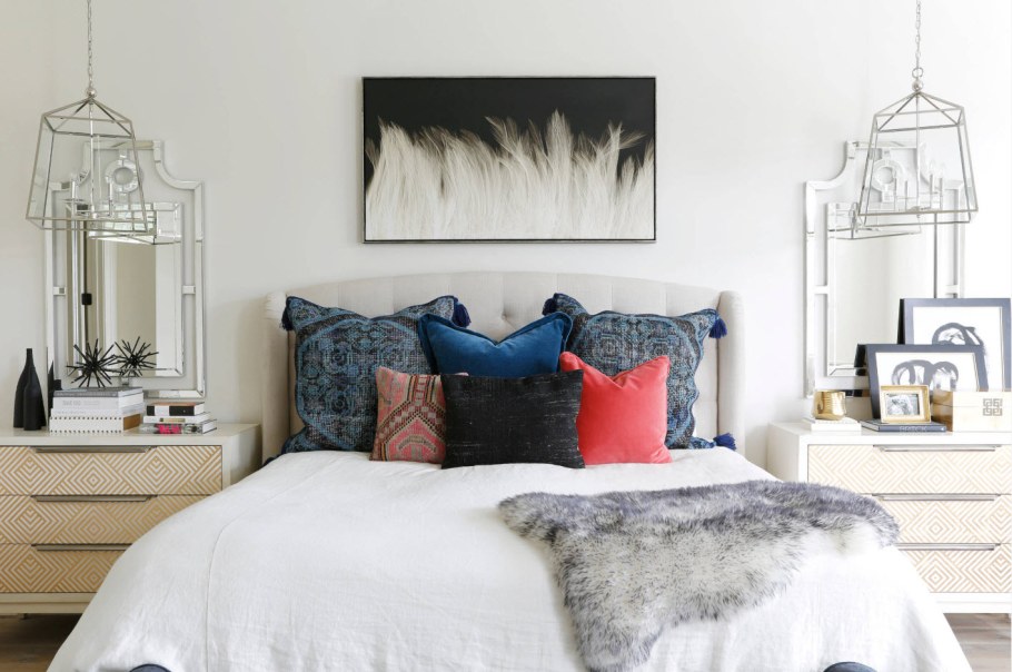 Спальни декор интерьер