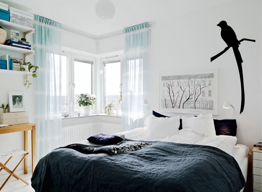 Спальня с панорамными окнами