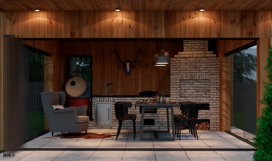 Барбекю в помещении