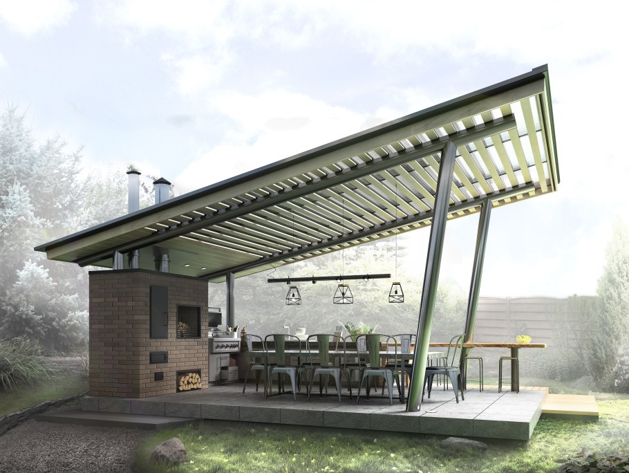 Современные павильоны для барбекю