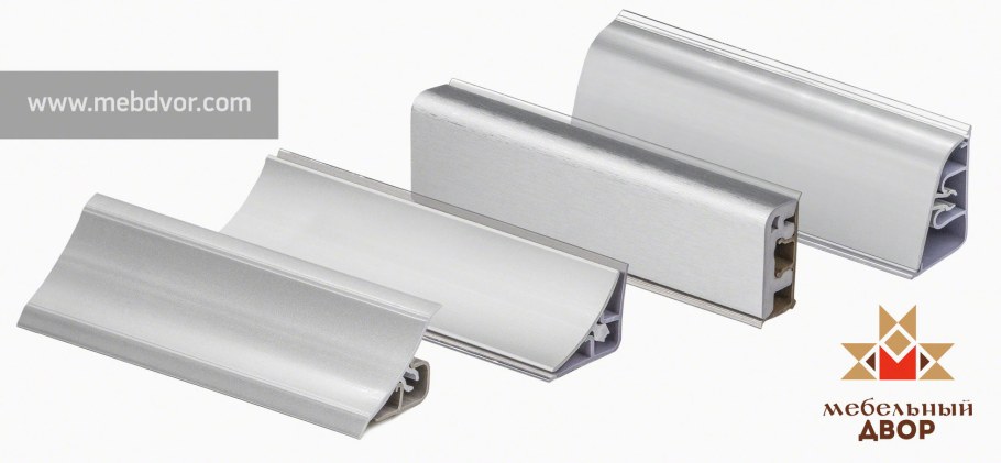 Плинтус для столешниц овальный алюминиевый 201-с800 Opes