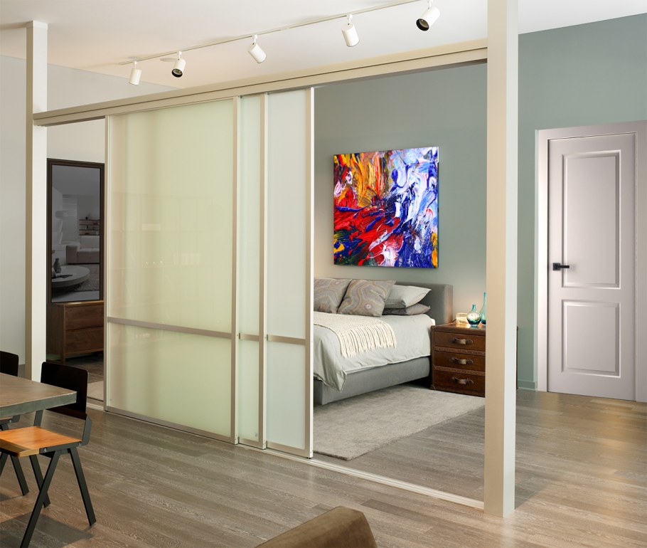 Перегородка между комнатами раздвижная