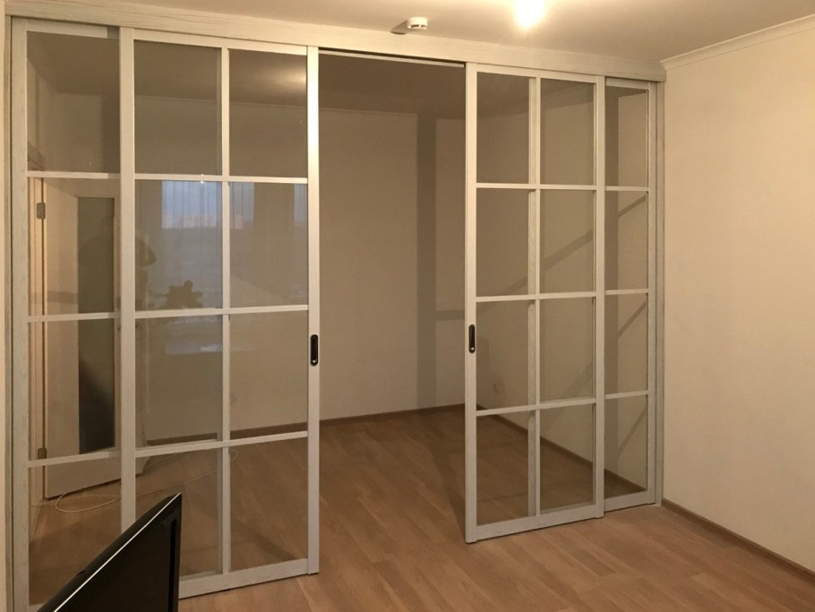 Легкие алюминиевые раздвижные перегородки