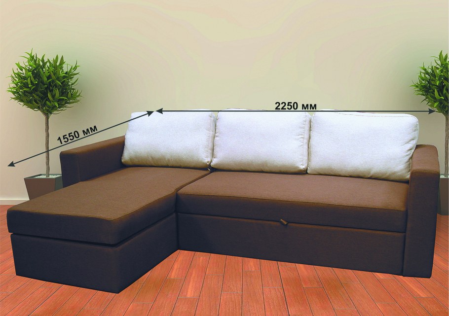 Угловой диван габариты 2000х1500