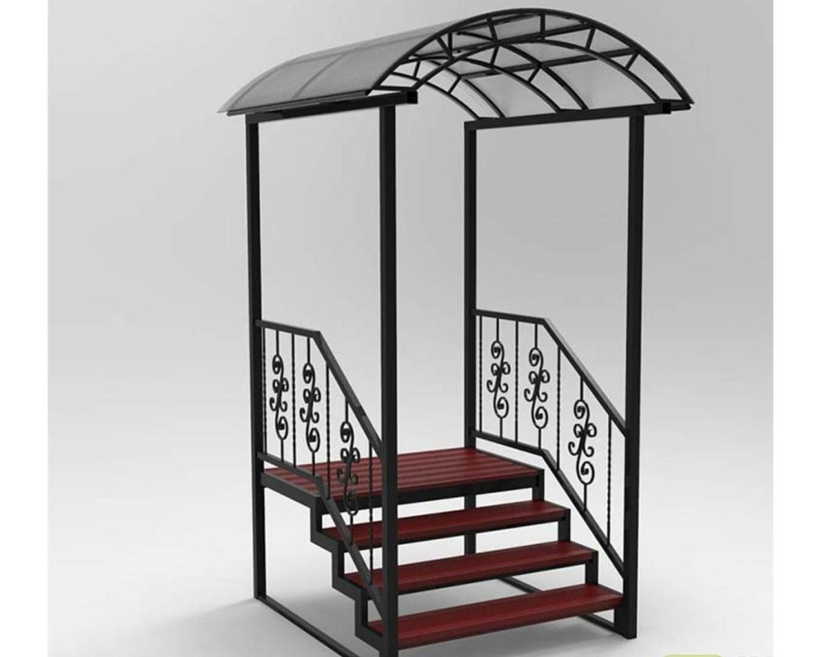 Крыльцо из профильной трубы