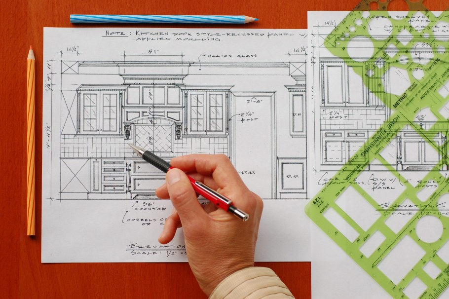 Чертежи дизайнера интерьера