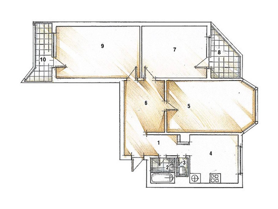 П44 трешка планировка