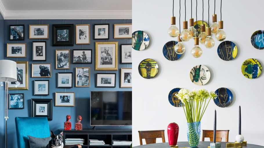 Оформление стены фотографиями