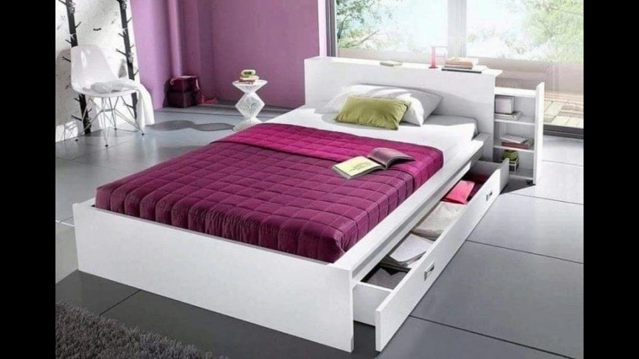 Кровать с вядвижными ящика