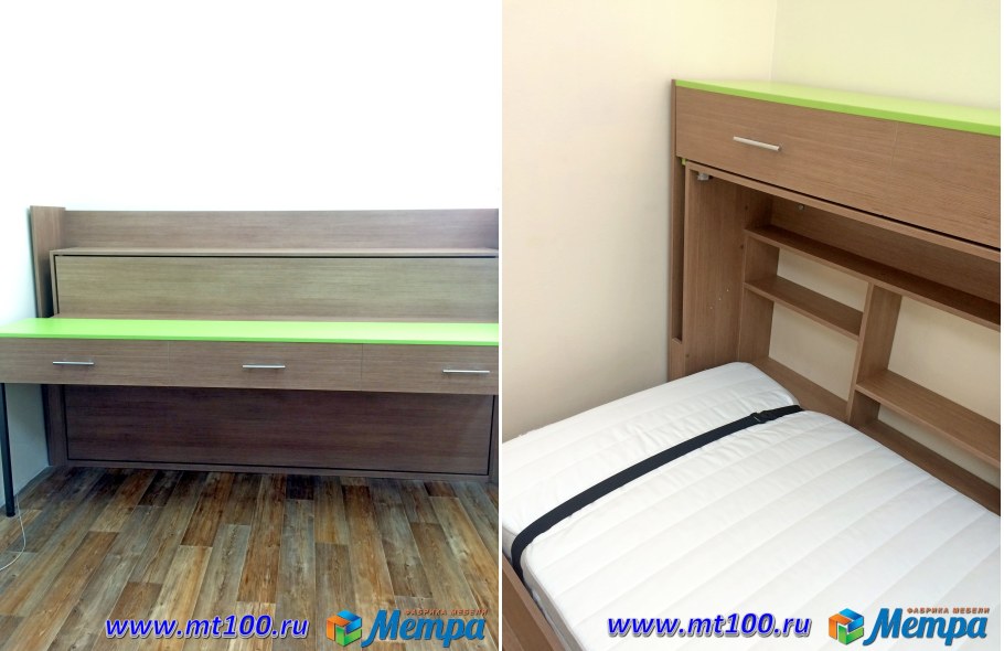 Кровать-тумба трансформер горизонтальная