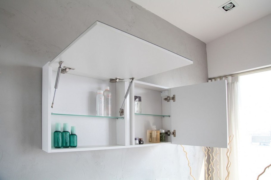 Зеркало-шкаф BELBAGNO Luce 100 Tortora lucido