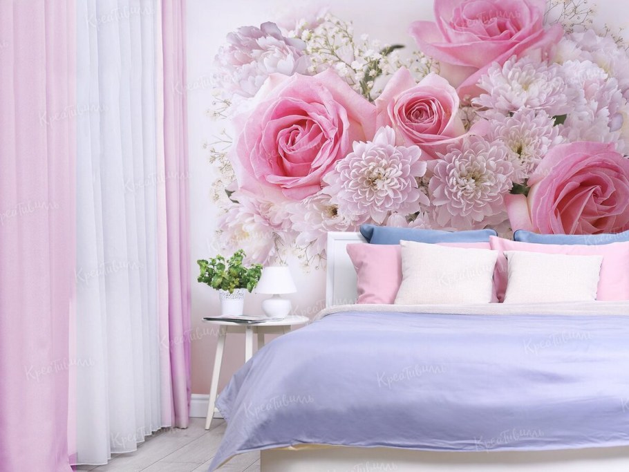 Фотообои роза для спальни