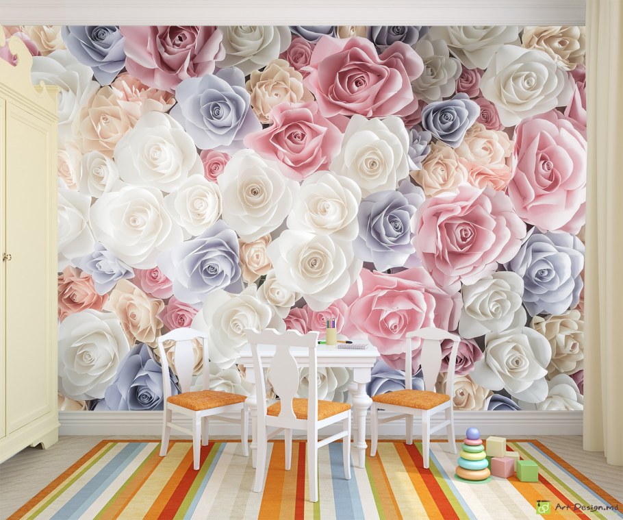 Фотообои Цветочная стена