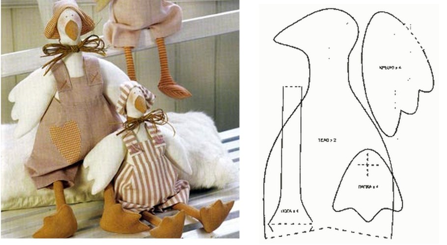 Гусь из ткани