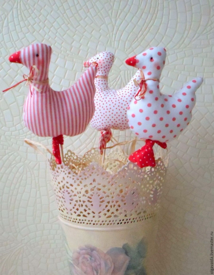 Гуси Тильда на палочке