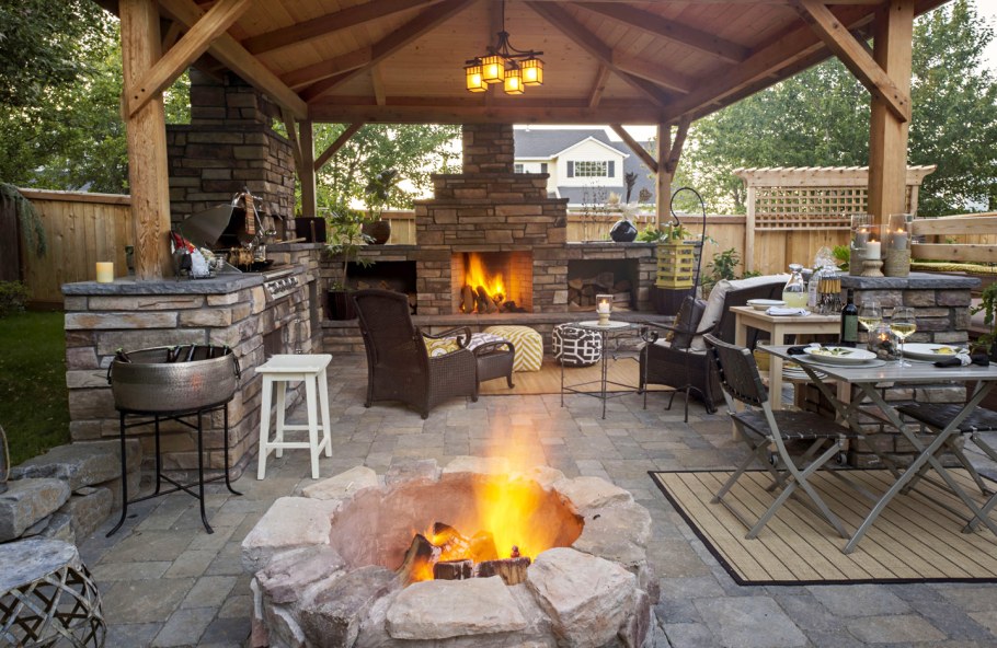 Костровище и мангальная зона