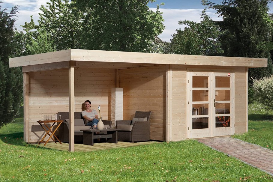 Навес для мангала из дерева