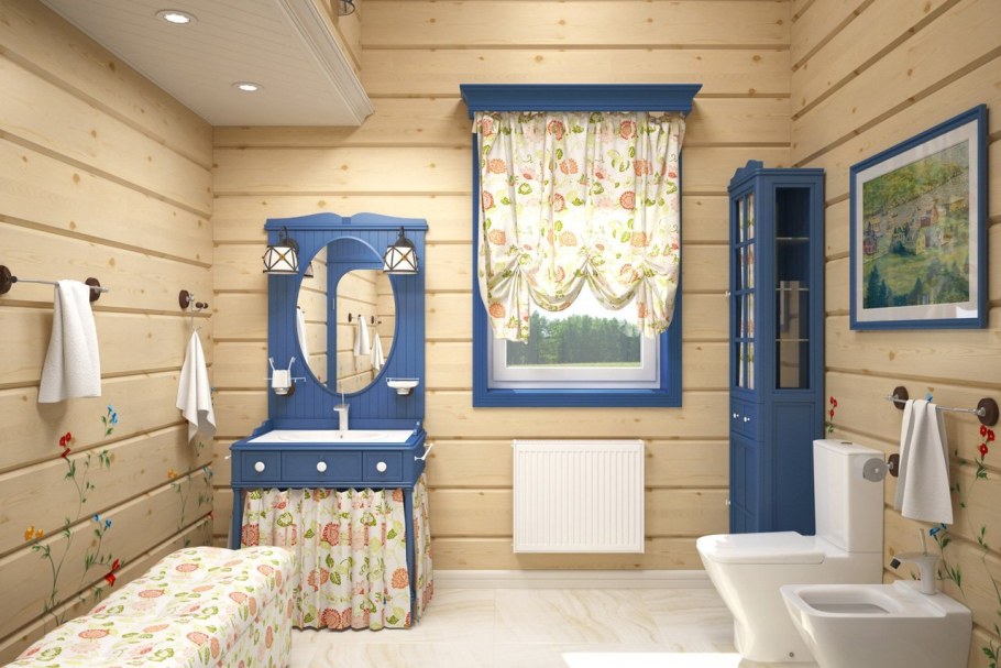 Душевая в дачном домике