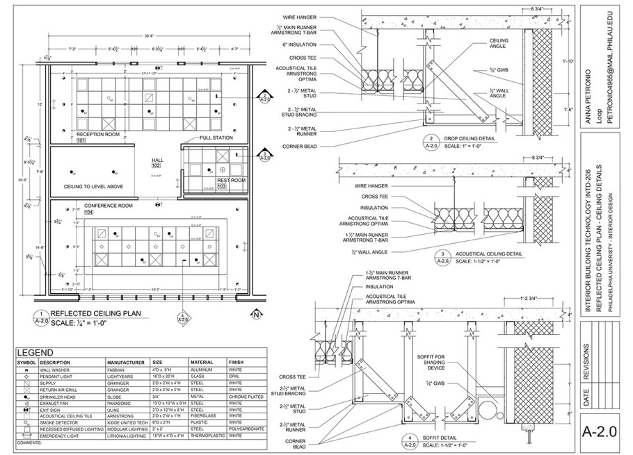 Несущая направляющая кассетного потолка (реечный) 3м