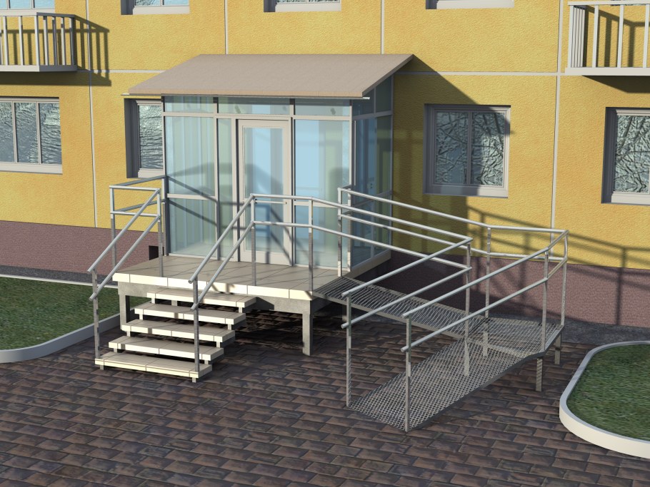 Крыльцо для нежилого помещения