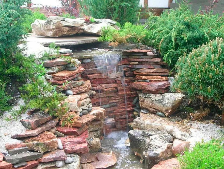 Грот пруд плитняк