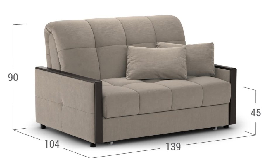 Диван прямой пантограф (тик-так) Moon Family 124