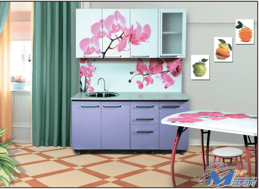 Кухня Орхидея 1.6 Дисави