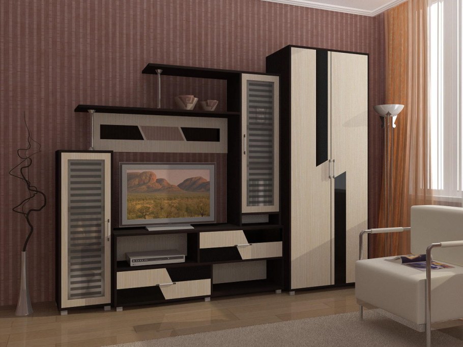 Гостиная Нота 16 венге/белфорт