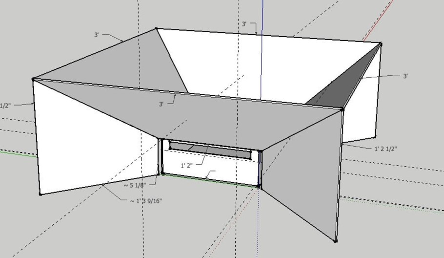 Чертеж костровой чаши