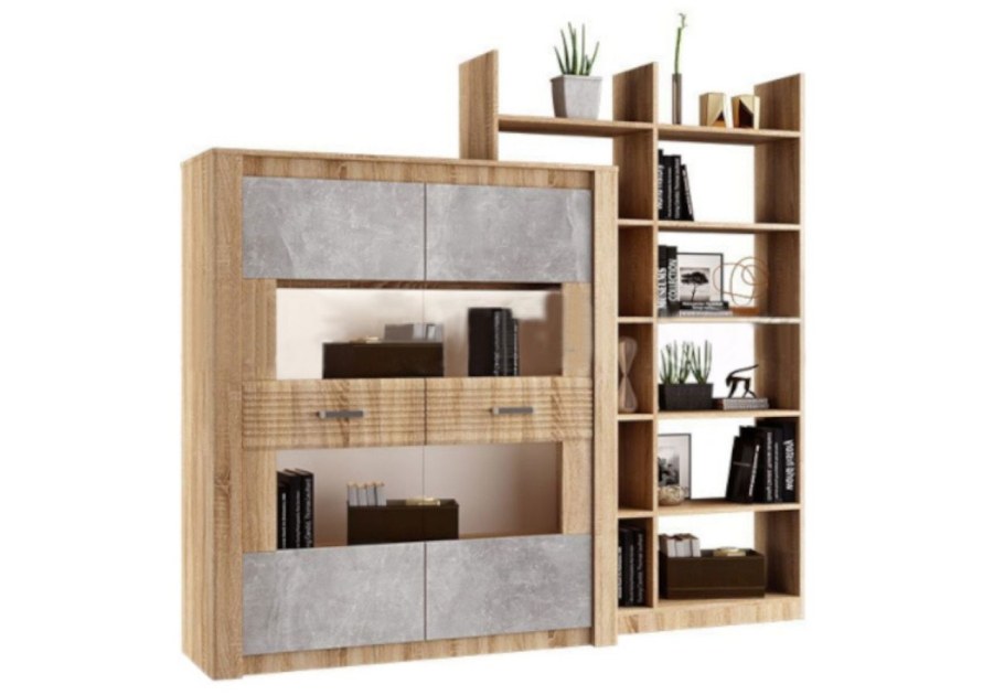 Модульная гостиная Терра дуб сонома (миф)