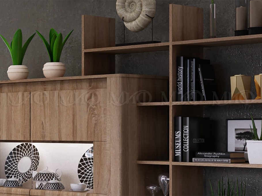 Гостиная Терра дуб сонома