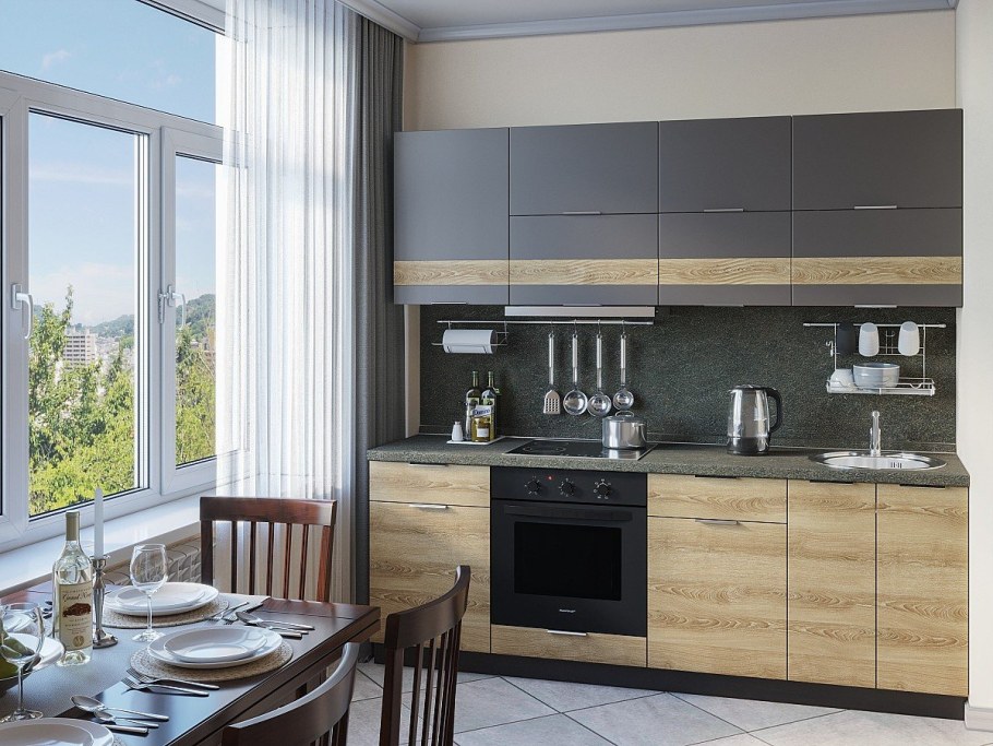 Акватон. Тумба Терра 85 дуб Кантри/антрацит