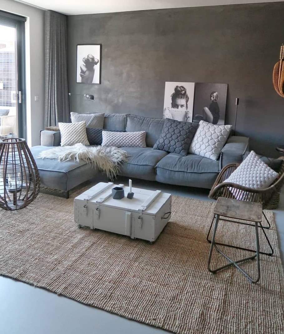 Угловой диван в скандинавском стиле