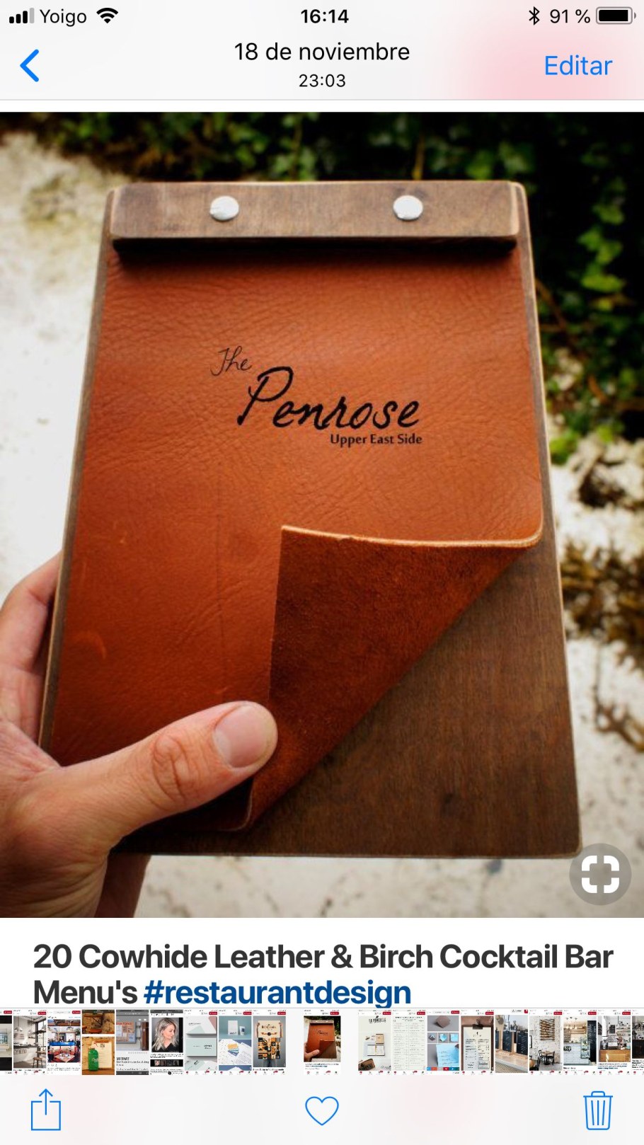 Меню на деревянной доске