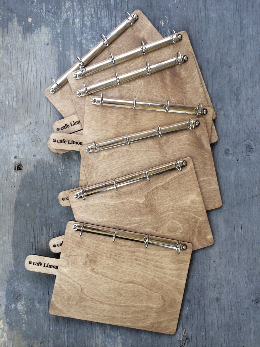 Меню ресторан дерево