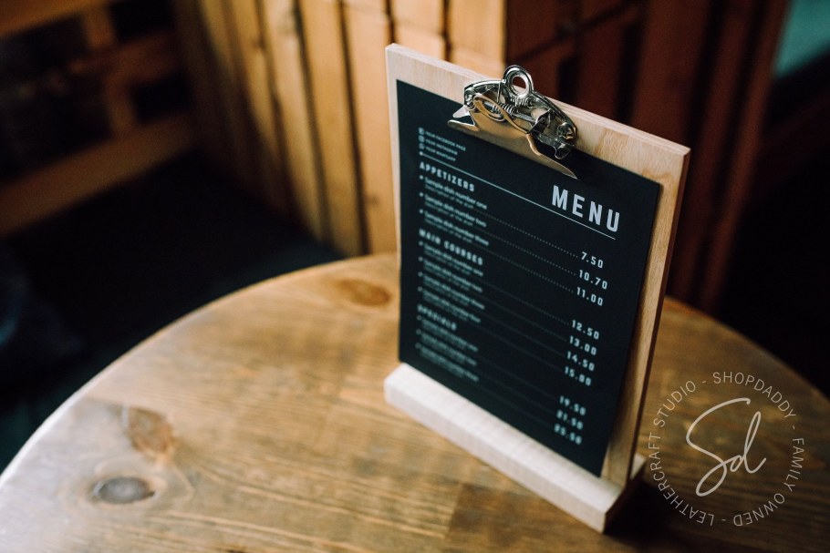 Деревянный планшет с зажимом